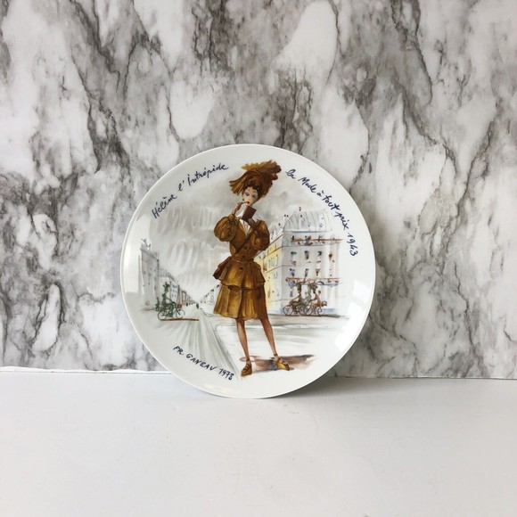 Vintage 1978 D'Arceau Limoges Collectors Plate “Helene la Intrepide 1943” - Picture 1 of 6